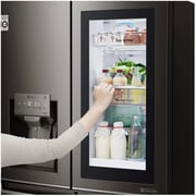 LG Side by Side Refrigerator InstaView Door-in-Door Black Stainless Steel Hygiene FRESH+ ThinQ 870 Litres GR-X39FMKHL LG Side by Side Refrigerator InstaView Door-in-Door Black Stainless Steel Hygiene FRESH+ ThinQ 870 Litres GR-X39FMKHL