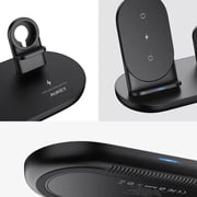Aukey 3-in-1 Wireless Charging Station Black Aukey 3-in-1 Wireless Charging Station Black