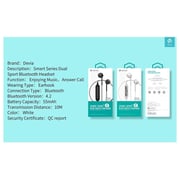 Devia HP24B Smart Bluetooth Dual Earphone - Black Devia HP24B Smart Bluetooth Dual Earphone - Black