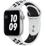 Apple Watch Series SE Nike MYYF2AE/A GPS 44mm Aluminium Case with Pure Platinum/Black Nike Sport Band Silver Apple Watch Series SE Nike MYYF2AE/A GPS 44mm Aluminium Case with Pure Platinum/Black Nike Sport Band Silver