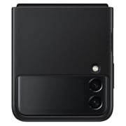 Samsung Galaxy Z Flip3 5G Leather Cover Black Samsung Galaxy Z Flip3 5G Leather Cover Black
