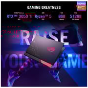 Asus ROG Strix G15 G513QE-HN032T Gaming Laptop - Ryzen 5 8GB 512GB 4GB 3.3GHz Win10 15.6inch FHD Eclipse Grey NVIDIA GeForce RTX 3050 Ti Asus ROG Strix G15 G513QE-HN032T Gaming Laptop - Ryzen 5 8GB 512GB 4GB 3.3GHz Win10 15.6inch FHD Eclipse Grey NVIDIA GeForce RTX 3050 Ti