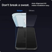 Spigen Glastr Ez Fit (2 Pack) Designed For iPhone 12 And iPhone 12 Pro Screen Protector 6.1-inch Premium Tempered Glass Case Friendly Spigen Glastr Ez Fit (2 Pack) Designed For iPhone 12 And iPhone 12 Pro Screen Protector 6.1-inch Premium Tempered Glass Case Friendly