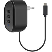 Promate 3-Port USB-C Charger Black Promate 3-Port USB-C Charger Black
