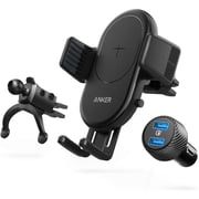 Anker Powerwave 2 Port Wireless Car Charger Black Anker Powerwave 2 Port Wireless Car Charger Black