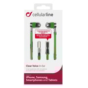 Cellular Line In Ear Headphone Green Cellular Line In Ear Headphone Green