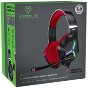 Vertux BLITZ Wired Over Ear Gaming Headset Red Vertux BLITZ Wired Over Ear Gaming Headset Red