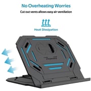 Promate Foldable Laptop/Smartphone Riser Stand Black Promate Foldable Laptop/Smartphone Riser Stand Black