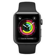 Apple Watch Series 3 GPS - 42mm Space Grey Aluminium Case With Black Sport Band Apple Watch Series 3 GPS - 42mm Space Grey Aluminium Case With Black Sport Band