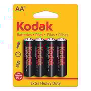 Kodak Extra Heavy Duty 1.5V Battery X 4 pcs Kodak Extra Heavy Duty 1.5V Battery X 4 pcs