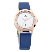 Titan 2570WL02 Sparkle White Dial Analog Date Function Watch For Ladies Titan 2570WL02 Sparkle White Dial Analog Date Function Watch For Ladies