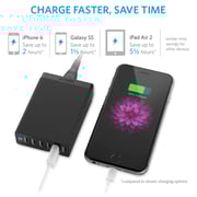Anker Powerport QC60W 6Port Wall Adapter Black - ANA2123K12 Anker Powerport QC60W 6Port Wall Adapter Black - ANA2123K12