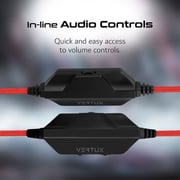 Vertux BLITZ Wired Over Ear Gaming Headset Red Vertux BLITZ Wired Over Ear Gaming Headset Red