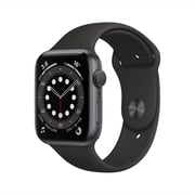 Apple Watch Series 6 GPS 44mm Space Grey Aluminum Case with Black Sport Band Apple Watch Series 6 GPS 44mm Space Grey Aluminum Case with Black Sport Band