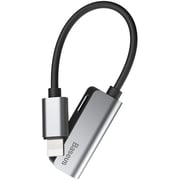 Baseus IP Male To Double IP Female Audio Converter Silver Baseus IP Male To Double IP Female Audio Converter Silver