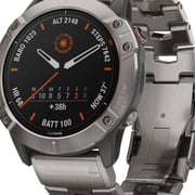 Garmin 010-02157-24 Fenix 6X Pro Solar Smartwatch Titanium Garmin 010-02157-24 Fenix 6X Pro Solar Smartwatch Titanium