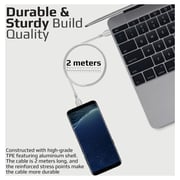 Promate USB-C To USB-C Cable 2m White Promate USB-C To USB-C Cable 2m White