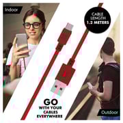Promate USB-A To Micro-USB Cable 2m Maroon Promate USB-A To Micro-USB Cable 2m Maroon