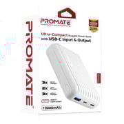 Promate Power Bank 10000mAh White Promate Power Bank 10000mAh White