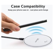 Promate Wireless Charging Dock White Promate Wireless Charging Dock White