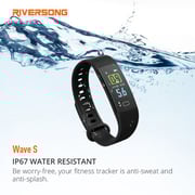 Riversong WAVE S Smart Fitness Band Black Riversong WAVE S Smart Fitness Band Black