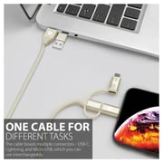 Promate 6In1 Hybrid Multi Connector Cable 1.2m Gold Promate 6In1 Hybrid Multi Connector Cable 1.2m Gold