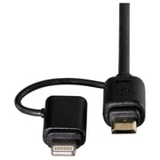 Hama 2in1 Micro USB Cable With Lightning Adapter 1.2M - 54566 Hama 2in1 Micro USB Cable With Lightning Adapter 1.2M - 54566