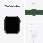 Apple Watch Series 7 GPS, 45mm Green Aluminium Case with Clover Sport Band Apple Watch Series 7 GPS, 45mm Green Aluminium Case with Clover Sport Band