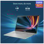 Asus X515EA-EJ094T Laptop - Core i3 3GHz 4GB 512GB Win10 15.6inch FHD Silver English/Arabic Keyboard Asus X515EA-EJ094T Laptop - Core i3 3GHz 4GB 512GB Win10 15.6inch FHD Silver English/Arabic Keyboard