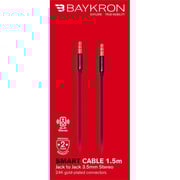 Baykron Stereo 3.5mm AUX Cable 1.2m Black Baykron Stereo 3.5mm AUX Cable 1.2m Black