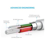 Anker Powerline Micro USB Power Cable 1.8m White For Samsung Phones - ANA8133H21 Anker Powerline Micro USB Power Cable 1.8m White For Samsung Phones - ANA8133H21