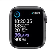 Apple Watch Series 6 GPS 44mm Space Grey Aluminum Case with Black Sport Band Apple Watch Series 6 GPS 44mm Space Grey Aluminum Case with Black Sport Band