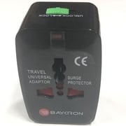 Baykron Universal Travel Adapter Black Baykron Universal Travel Adapter Black