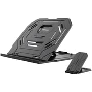 Promate Foldable Laptop/Smartphone Riser Stand Black Promate Foldable Laptop/Smartphone Riser Stand Black