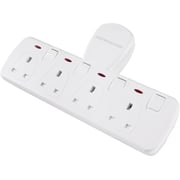 Kistenmacher EGK604B 4 Way Extension Socket White Kistenmacher EGK604B 4 Way Extension Socket White
