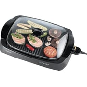 Kenwood Electric Open Flat With Glass Lid Health Grill 1700 Watts, Black, Hg230 Kenwood Electric Open Flat With Glass Lid Health Grill 1700 Watts, Black, Hg230