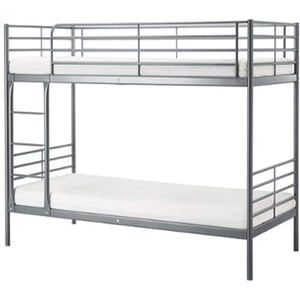 Galaxy Design Heavy Duty Metal Bunk Bed Color Silver Single Size L x W x H 190 x 90 x 175 cm Model - GDF-19090BB.
Galaxy Design Heavy Duty Metal Bunk Bed Color Silver Single Size L x W x H 190 x 90 x 175 cm Model - GDF-19090BB.