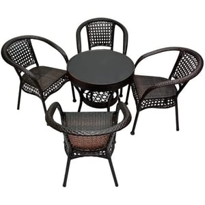 Galaxy Design Dinning Set (4 Chair & 1 Table) Dark Brown Colour Model - Gd-mhrc121+4.
Galaxy Design Dinning Set (4 Chair & 1 Table) Dark Brown Colour Model - Gd-mhrc121+4.