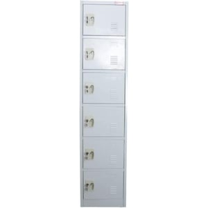 Galaxy Design 6 Door Metal Locker Cabinet With Plastic Handle Grey Color Size L x W x H 45 x 45 x 185 cm Model - GDF-6T.
Galaxy Design 6 Door Metal Locker Cabinet With Plastic Handle Grey Color Size L x W x H 45 x 45 x 185 cm Model - GDF-6T.