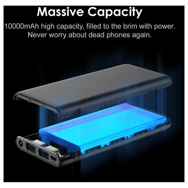 Oraimo Toast 10 Dual USB 10000mAh Power Bank White Oraimo Toast 10 Dual USB 10000mAh Power Bank White