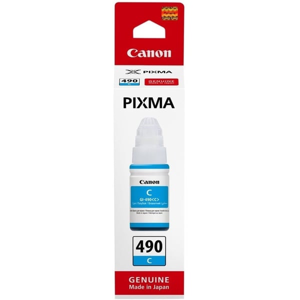 Canon Inkjet Cartridge Cyan GI490C 0664C001AA Canon Inkjet Cartridge Cyan GI490C 0664C001AA