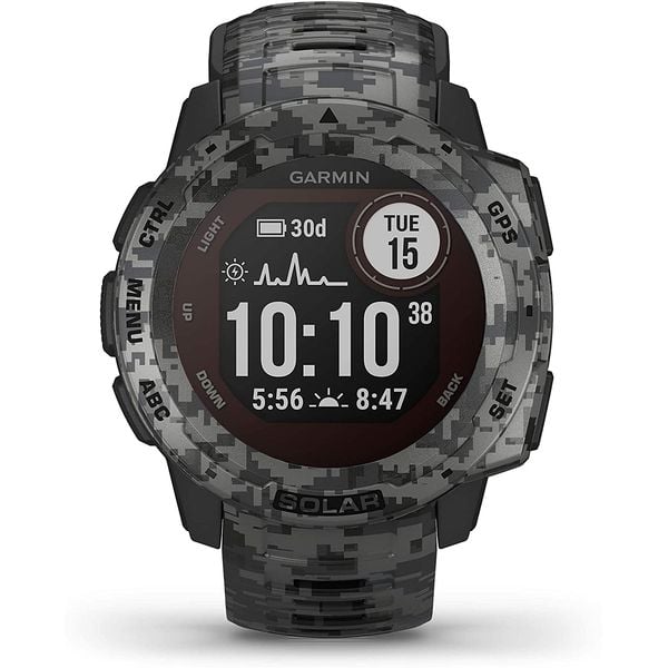 Garmin 010-02293-05 Instinct Solar Camo Edition Graphite Camo Garmin 010-02293-05 Instinct Solar Camo Edition Graphite Camo
