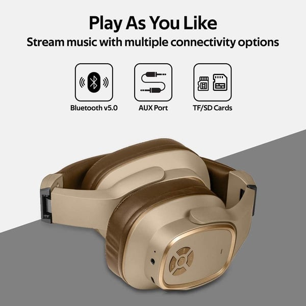 Promate CORVIN Wireless On-Ear Headphone Brown Promate CORVIN Wireless On-Ear Headphone Brown