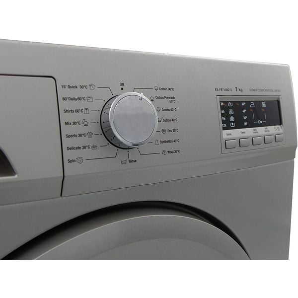 Sharp Front Load 7 kg Washer ES-FE710CZ-S Sharp Front Load 7 kg Washer ES-FE710CZ-S