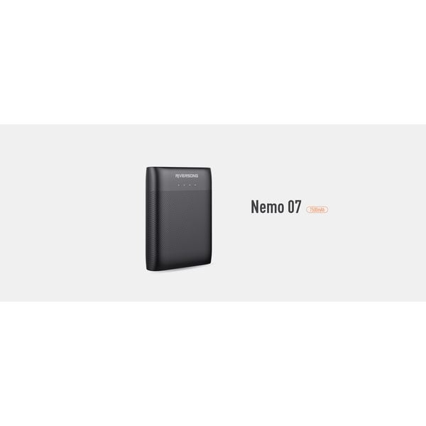Riversong Power Bank 7500mAh Black NEMO07-PB04.BK Riversong Power Bank 7500mAh Black NEMO07-PB04.BK