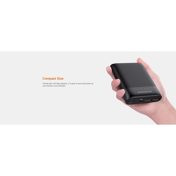 Riversong Power Bank 7500mAh Black NEMO07-PB04.BK Riversong Power Bank 7500mAh Black NEMO07-PB04.BK
