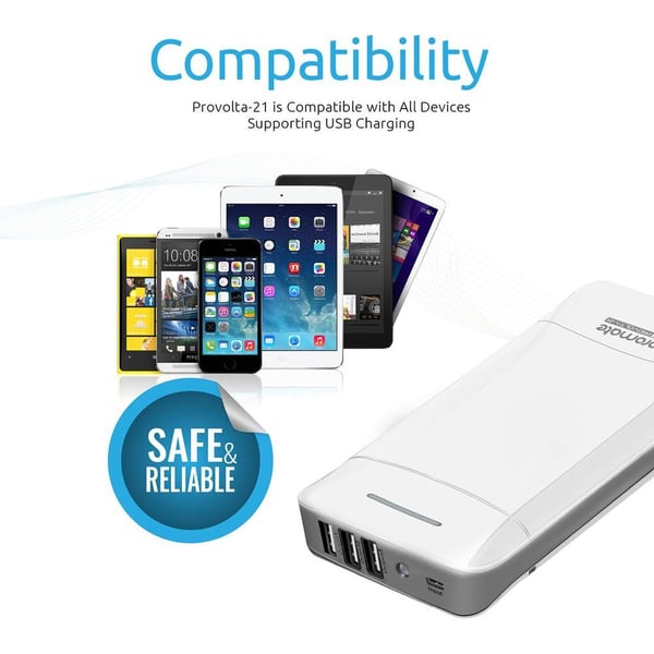 Promate Power Bank 20800mAh White Provolta-21 Promate Power Bank 20800mAh White Provolta-21