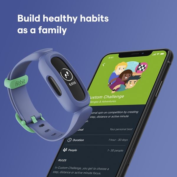 Fitbit FB419BKBU Ace 3 Activity Tracker For Kids Cosmic Blue/Astro Green Fitbit FB419BKBU Ace 3 Activity Tracker For Kids Cosmic Blue/Astro Green