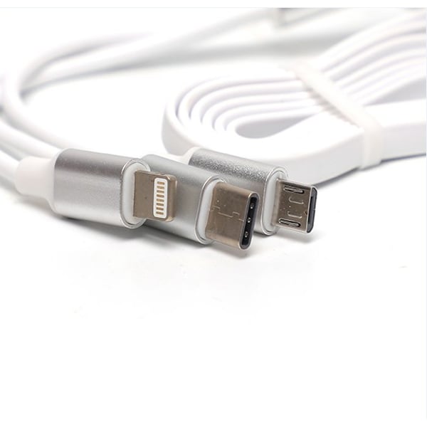 Xplore Homer Charger w/3in1 Cable White Xplore Homer Charger w/3in1 Cable White