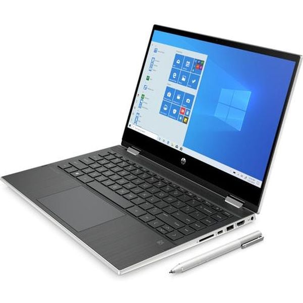 HP Pavilion x360 14T-DW100 2-in-1 Laptop - Core i7 2.8GHz 8GB 512GB Shared Win10 14inch HD Silver HP Pavilion x360 14T-DW100 2-in-1 Laptop - Core i7 2.8GHz 8GB 512GB Shared Win10 14inch HD Silver